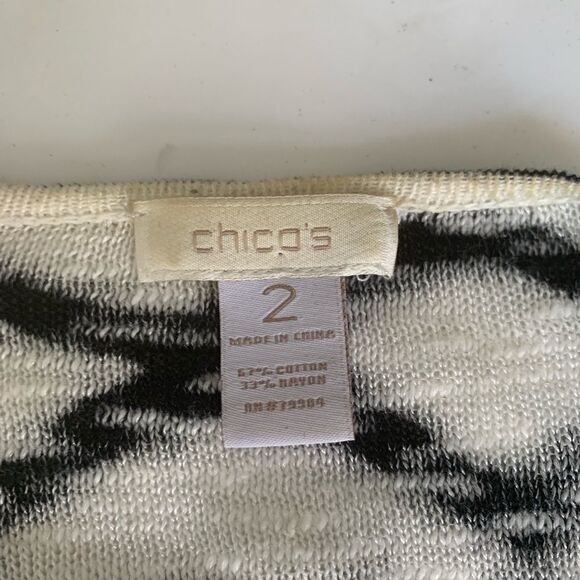 CHICOS PERFECT COTTON BLEND SUMMER AZTEC WRAP - Picture 7 of 8